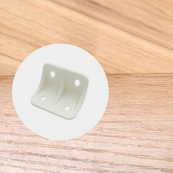 JINHAN JH-17008 Plastic Corner Brace 13x13mm High-Strength Hidden Mounting with Four Hole Design for Cabinet Wardrobe Furniture Panel Connections