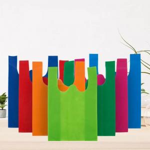 China Reusable Die Cut Non Woven Bags Eco Friendly Customized Color on sale