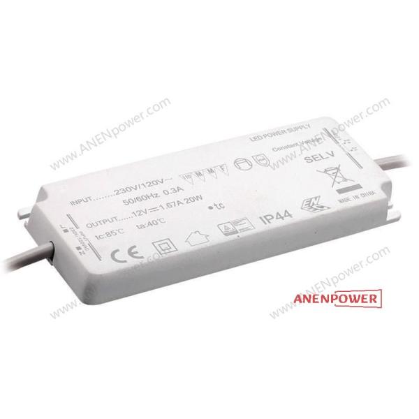 20W Max C/V 12V 1.66A Ultra Thin Switching Power Supply 24 Volt 833mA LED Lighting Driver