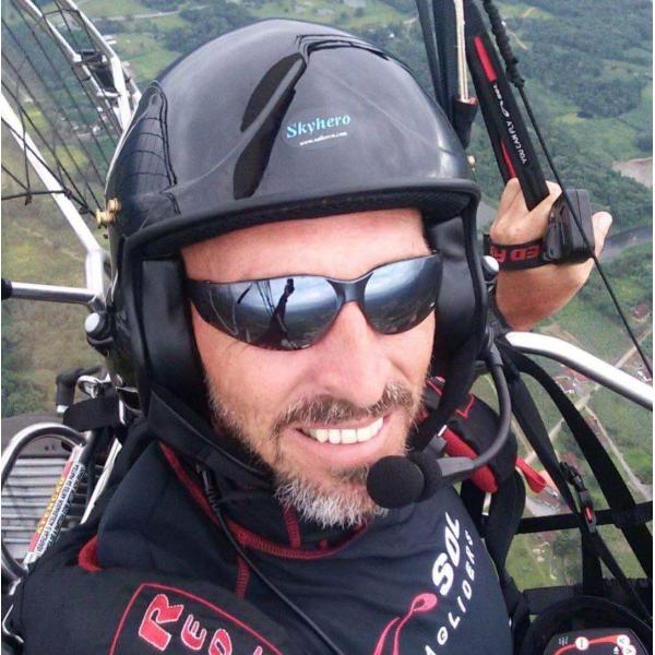 Paramotor helmet Full headset white clor blue red black Specially design for paramotor Kevlar / glass fibe M L XL XXL