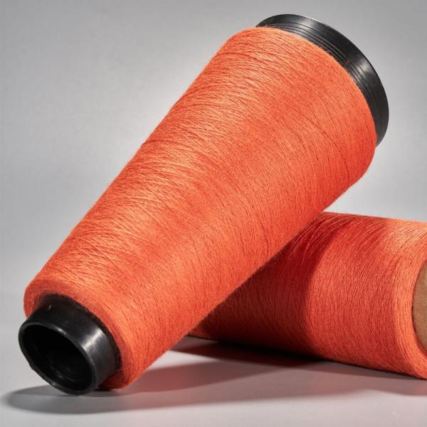 Core O/E Virgin Circula 75D/24F Vortex Viscose Melange Yarn Dyed Knitting For Weaving