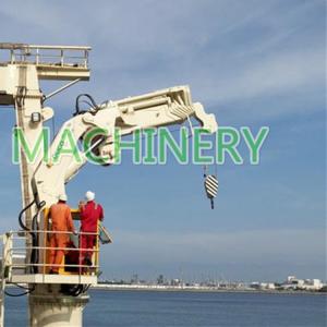 China Hydraulic 22M Electrical CCS Knuckle Boom Marine Cranes on sale