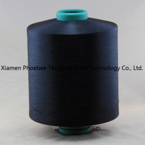 China Polyester Yarn DTY 150d/48f Him Dope Dyed Black Yarn on sale