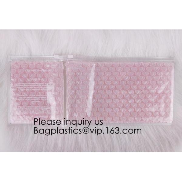 Best Seller Waterproof Cosmetic k Bubble Bag/Custom Printing PVC Bubble Mailer With Zipper, bagease, bagplastics