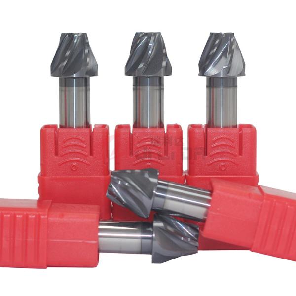 6flutes Custom End Mill Carbide Taper T Groove Tools For Mold Processing