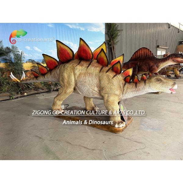 Realistic Animatronic Dinosaur Stegosaurus: Textured Hide, Dynamic Roar & Vibrant Back Plates For Immersive Exhibits