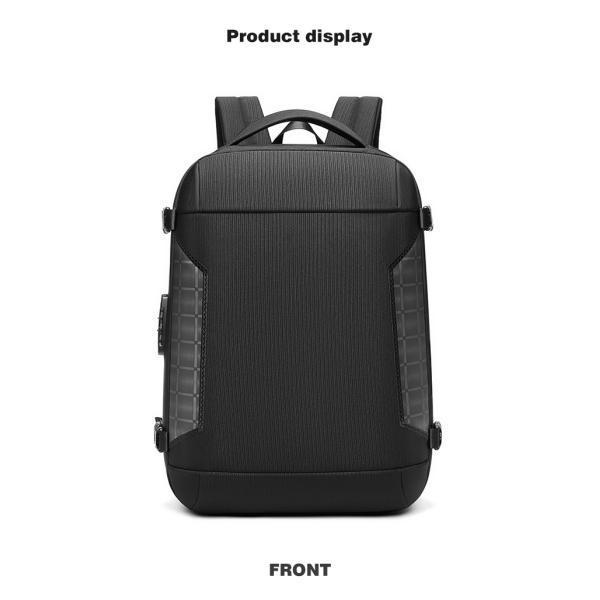 1680D Polyester Waterproof Business Backpack Large Space Eco Friendly