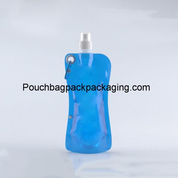 Quality Water bag liquid pouch spout plastic drink bag foldable portable for sale
