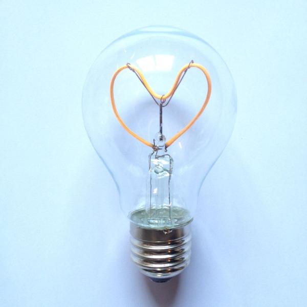 A19 Flexible LED filament bulb light for E27 230VAC warm white