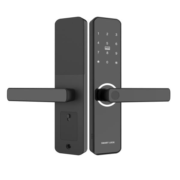 Lever Handle Lock Smart Door Lock Password Lock Up to 20,000 Hours Standby Time Bluetooth and Mobile APP