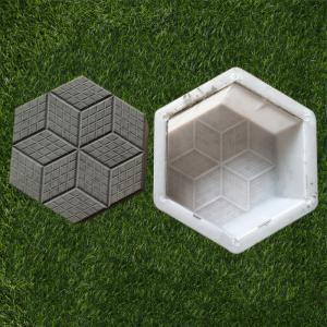 Buy cheap X Shape Rock Interlocking Plastic Paving Brick Moulds For Pavement product