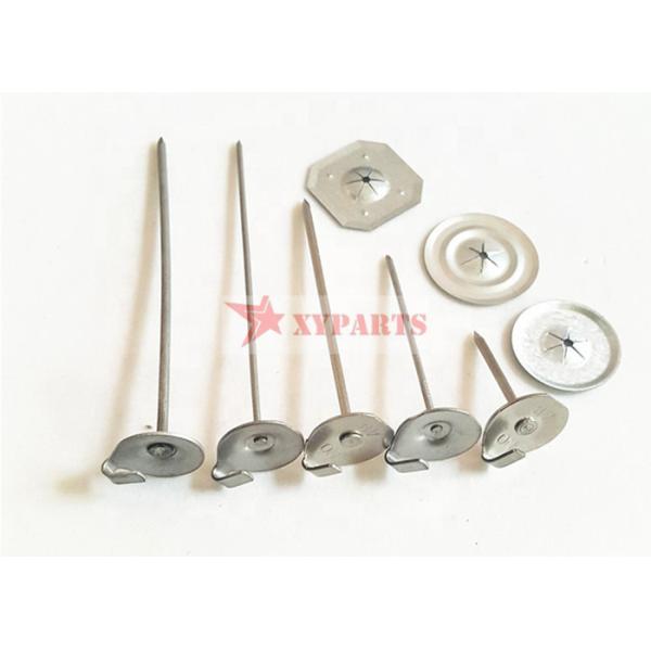 Round / Rectangular Base Metal Lacing Anchors For Removable Insulation Blanket