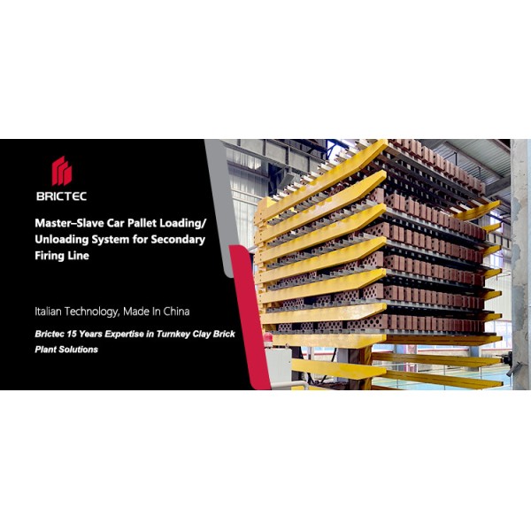 Automated brick loading and unloading system in operation