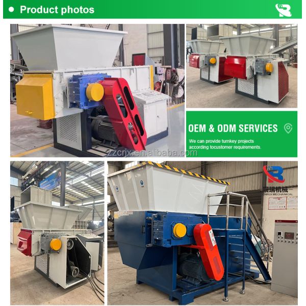 High Torque Single Shaft Shredder Machine for Plastic Pallet Crates ABS PS PVC