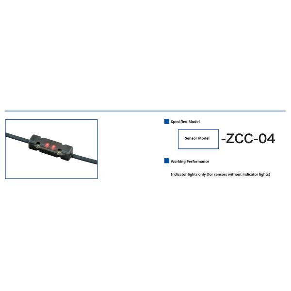 24v 12mA Output Current NPN Normally Open Accessory for Sensor Wire Attachment Indicator ZCC-04
