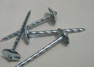 Buy cheap Screw Shank Galvanized Umbrella Head Roofing Nail product