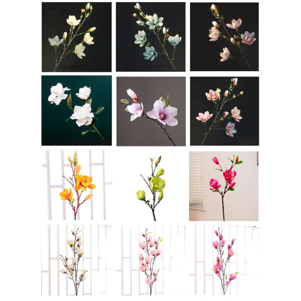 Real Touch Faux Magnolia Tree Indoor Living Room Shop Window Ornaments