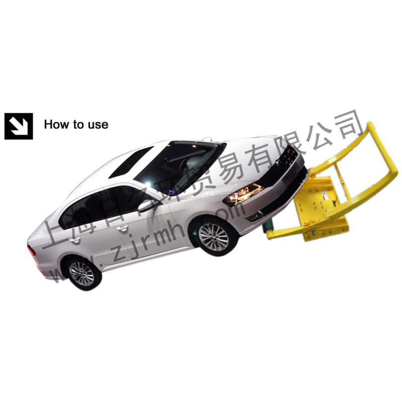 Rubber Plate Friction Increases Mobile Vehicle Barrier Foldable