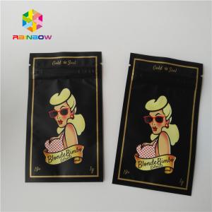 China Three Side Sealed Plastic Pouches Packaging For Clothing / Girl Accessories on sale