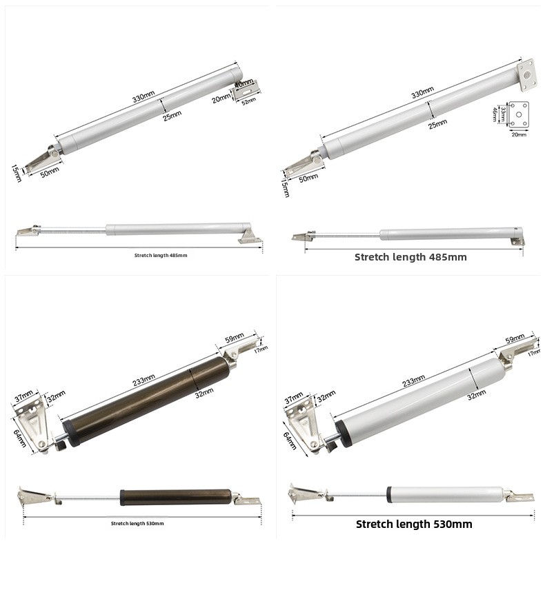 Modern Design Automatic Home Door Closer Silent Pneumatic Hydraulic Buffer Living Room Door Stainless Steel Material Easy