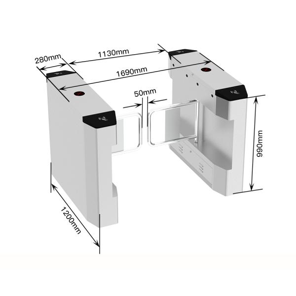 Full-Automatic Pedestrian Channel Fast Swing Gate with Face Recognition Support (OEM/ODM Available)