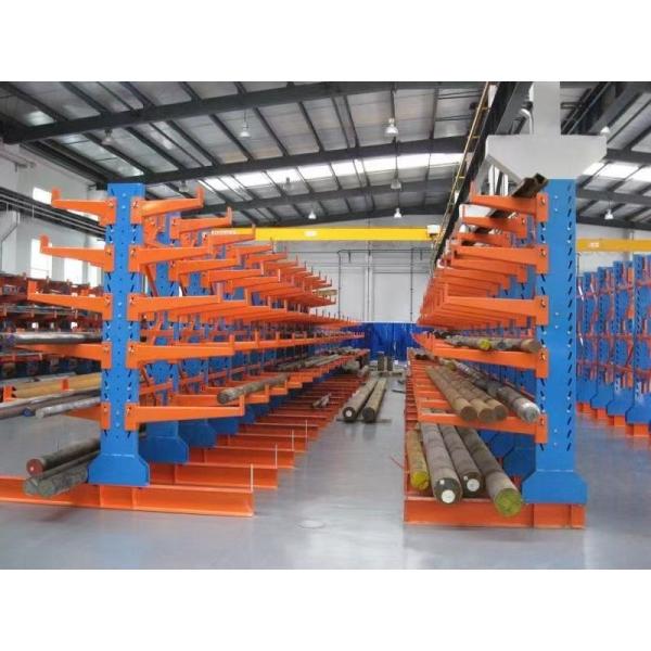 Maximize Storage Capacity with Double Deep Pallet Racking System in Blue/Orange/Red/Grey Steel