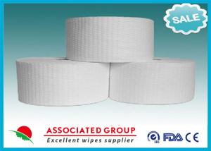 China Big Dot Embossed Nonwoven Spunlace Fabric Rolls For Industry on sale