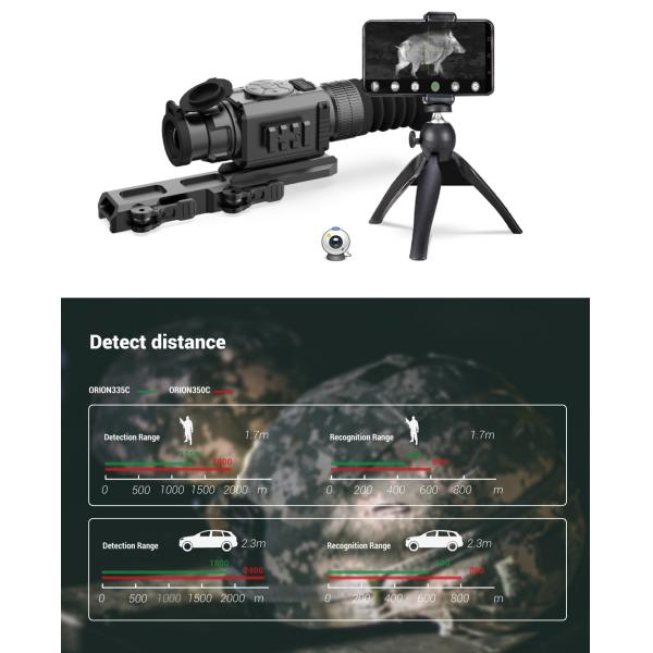 1024x768 Wifi & On Board Recording Orion350R Tactical Rifle Sight