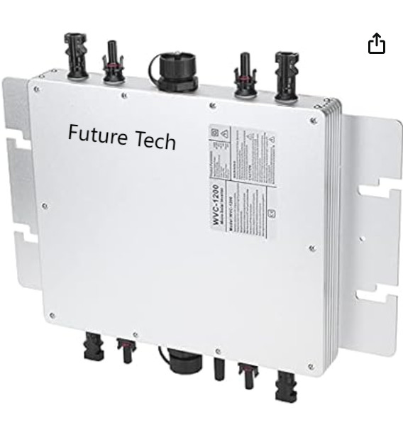 FTB1200 PV Solar Micro Inverter Power Generation System with white