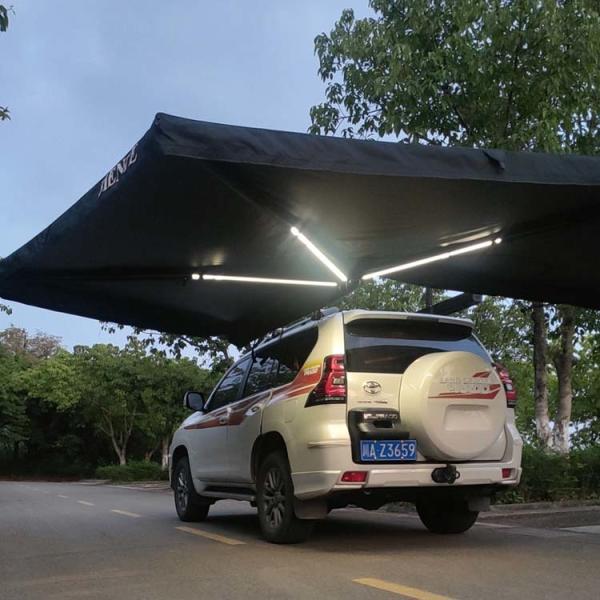 Overland LTE Alu Cab 270 Degree Awning With Black Khaki Customized Color