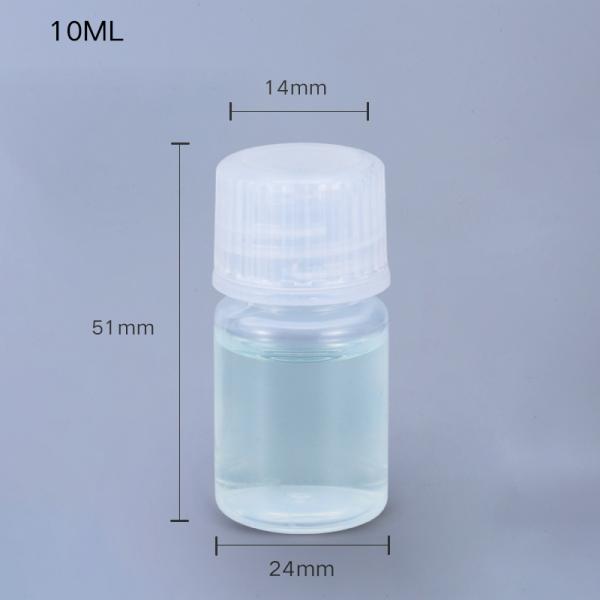 Lab Use Amber Plastic Bottle PP Durable Small Round Food Grade Bottle with Private Label Medicine Liquid Packaging Container