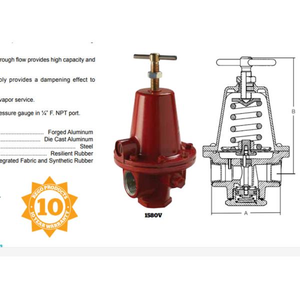 Rego 1584 Model 1st Stage Propane Pressure Regulator Optional Spring Range For LPG Gas Fired Burner