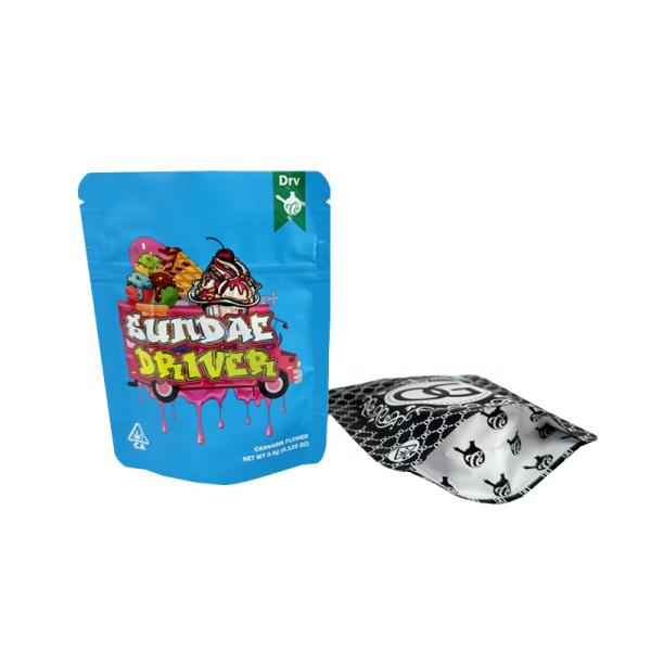 EU Standards Custom Design Printed Cigar Tobacco Leaf Pouch With Ziplock Packaging