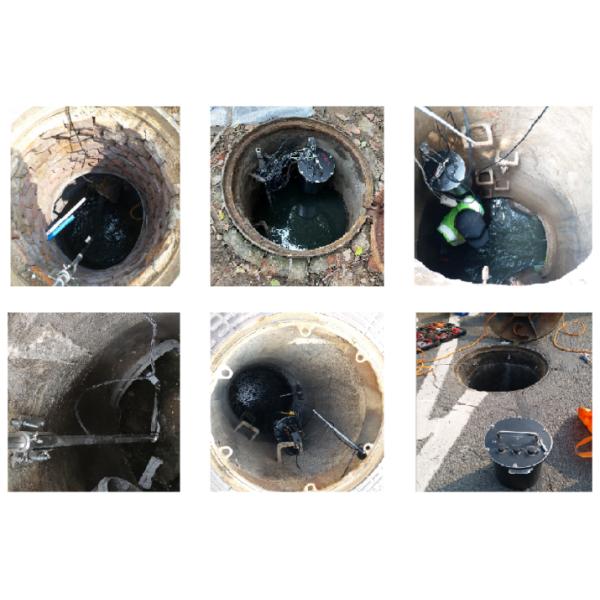 The ultrasonic Doppler sensor can measure the flow speed, flow and liquid level