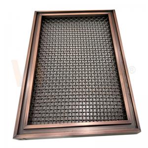 China Yellow Bronze Stainless Steel Decorative Wire Mesh AISI 201 304 316 Architectural on sale