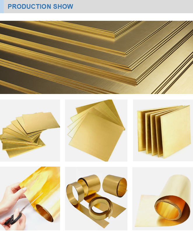 Customizable brass metal sheets For Architectural Applications Precision Work And Crafting Projects