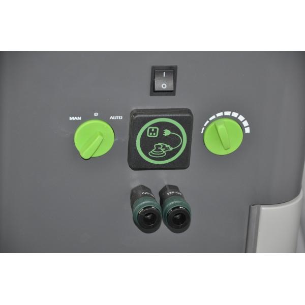 Pneumatic Mobile Dust Extractor Screen Control Green and Grey Color