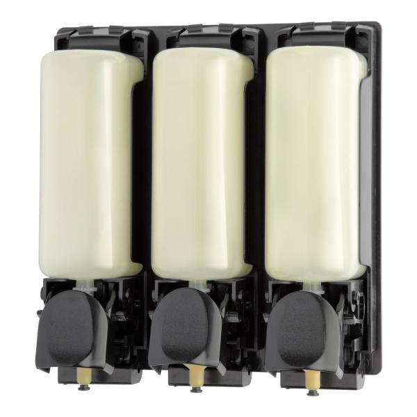 3 x 350ml Manual Triple Application Liquid Soap Dispenser