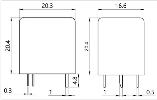 Electromagnetic JQX-22F 10amp Pcb Relay 12v