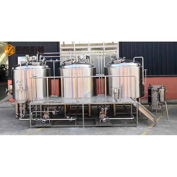 Semi Automatic Control Stainless Steel Beer Brewing Equipment Steam Heating