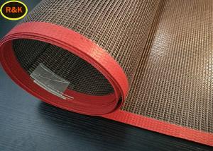 China Acid Resistance PTFE Mesh Belt , Non Stick PTFE Conveyor Belts For Printing Drying on sale