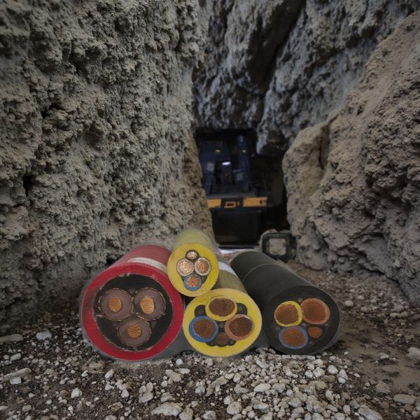 Power Transmission Mining Cable With Anti Electromagnetic Interference Metal Shield