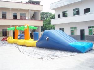 China Aqua Jump Inflatable Water Parks / Inflatable Water Island Waster Slide on sale