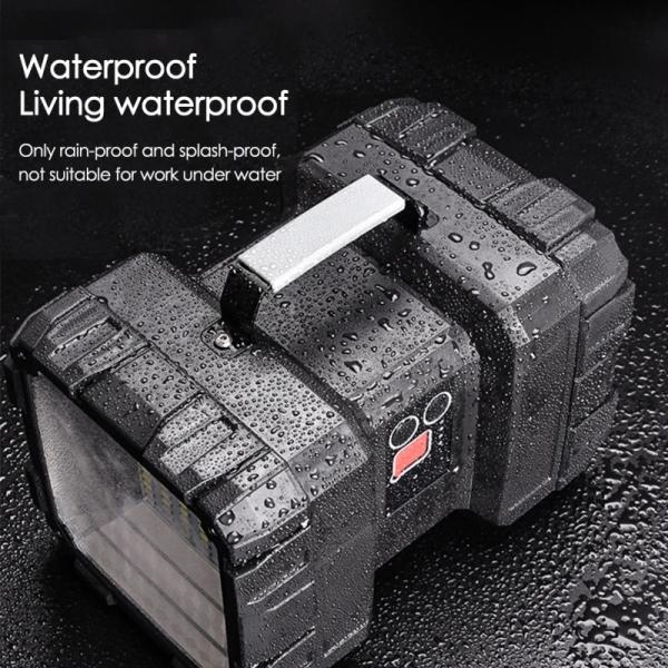 40W Multi Function Portable Searchlight IP55 High Powered Handheld Spotlight