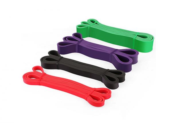 Quality 100% Natural Rubber Latex Fitness Stretch Band Customized Logo Available for sale
