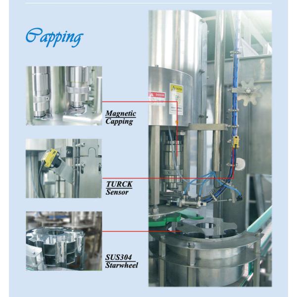 Automatic 3 In 1 Water Bottle Filler Machine 1.5 KW Total Power With Multi Function