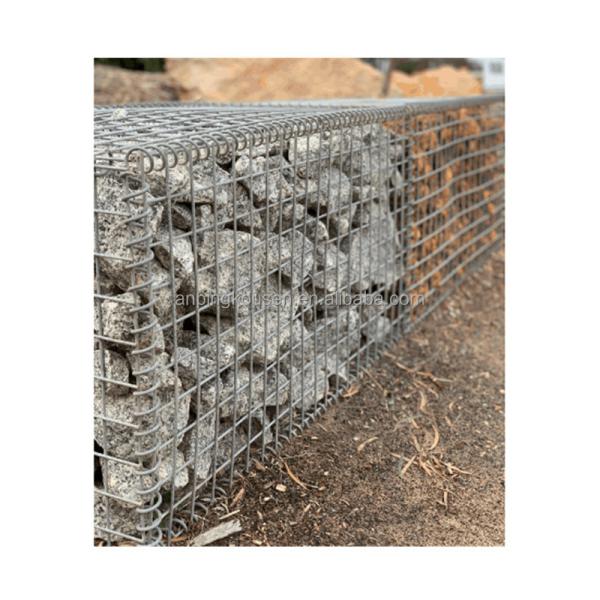Galvanized Iron Wire Mesh for Retaining Wall at Silver Green Gray Blue Yellow Gabions