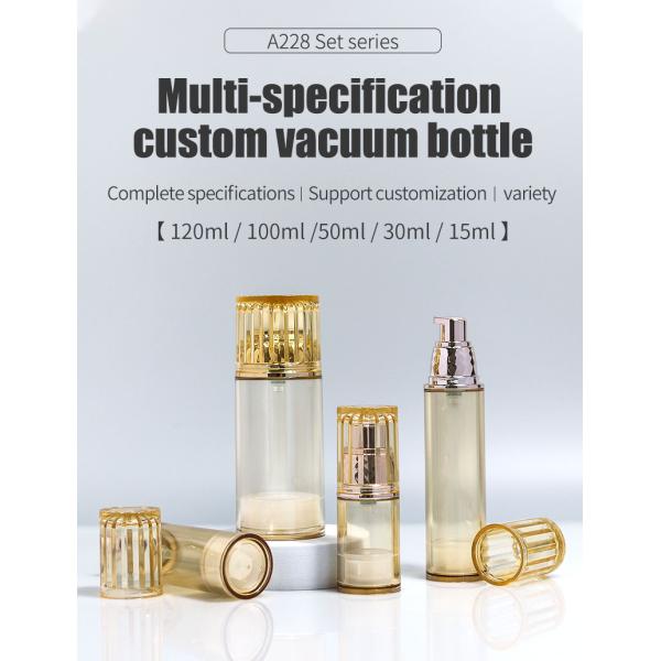 50ml 100ml 120ml Airless Bottles Cosmetic Sunscreen Pump Bottle Replaceable