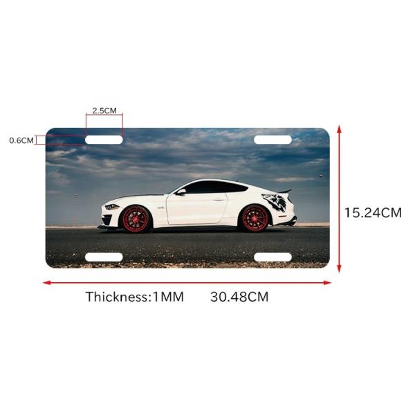 Customized Various Sizes Of Sublimation Blank License Plates And License Plate Frame