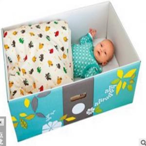 Buy cheap flat lid and base baby clothing gift box  luxury baby towel paper box  custom baby swaddle  box product